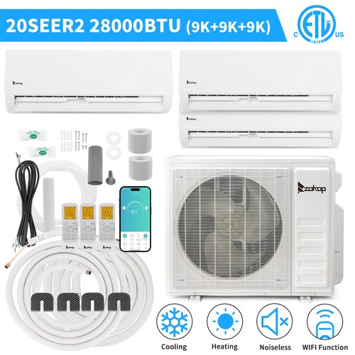 Zone 28000 btu ductless - 3, ac