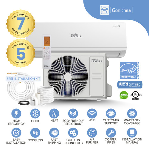 9000 btu seer2 ductless - btu, 26.4
