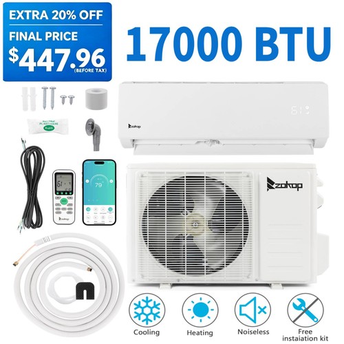 Zokop 17000 btu ductless - 17000, ac